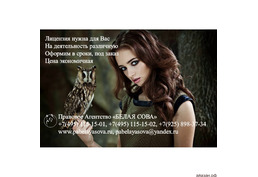 Оформление лицензий на различную деятельность.