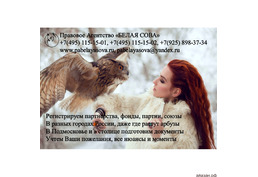 Регистрация некоммерческих юридических лиц.
