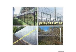 Установка ограждения из колючей проволоки Егоза