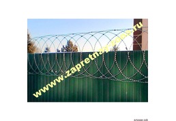 Установка ограждения из колючей проволоки Егоза